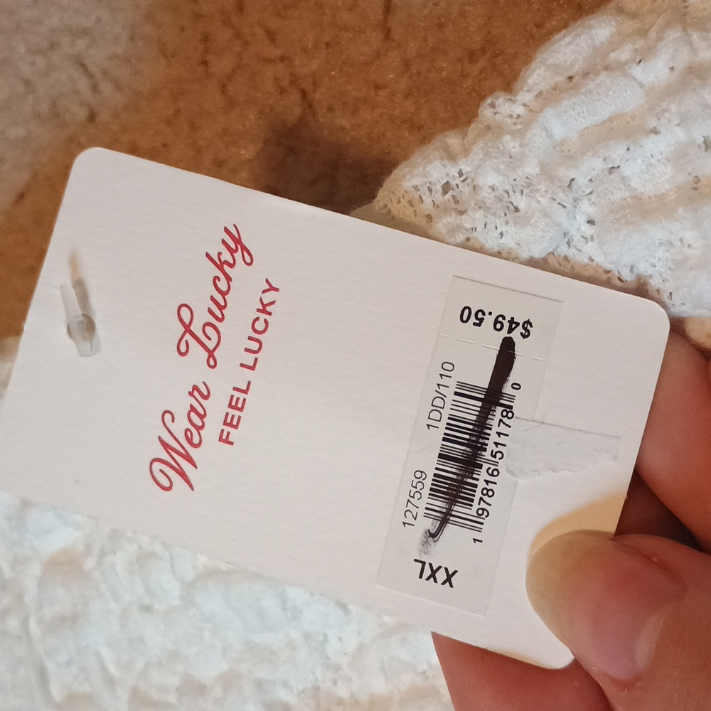 Lucky Brand textured babydoll Cottage Core top Womens Size XXL NWT - Picture 8 of 8
